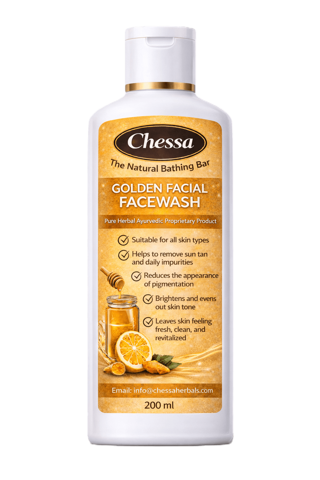 Chessa 200ml Golden Facial Facewash